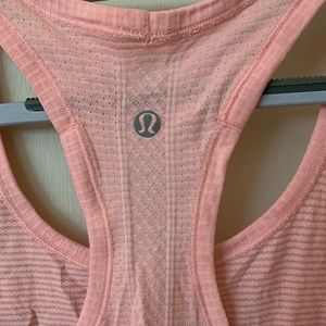 Peach Color Lululemon Run Swiftly Tank Top